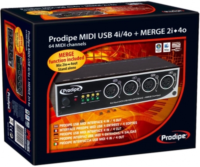 Prodipe Midi 4i4o - interfejs MIDI-USB-4336