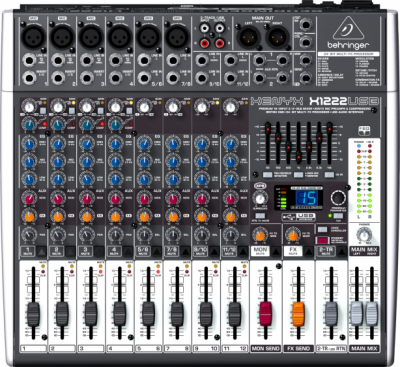 Behringer X1222USB - 12-kanałowy mikser z preampami XENYX