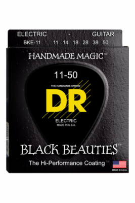 DR BKE 11-50 BLACK BEAUTIES struny powlekane do gitary elektrycznej