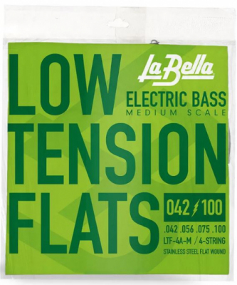 La Bella Low Tension Flexible Flats 42-100 4-str LTF-4A - Struny do gitary basowej