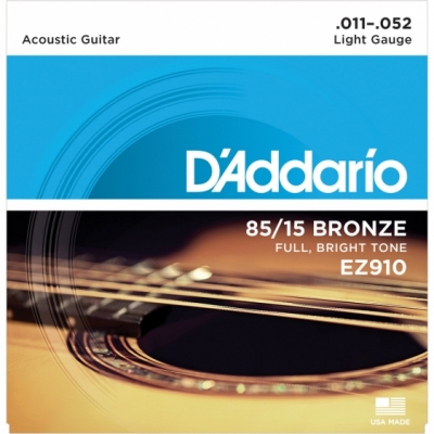 D'Addario EZ910 11-52 - struny do gitary akustycznej