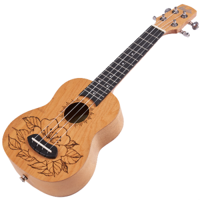 LAILA UFG-2111-C FLOWERS - Ukulele sopranowe