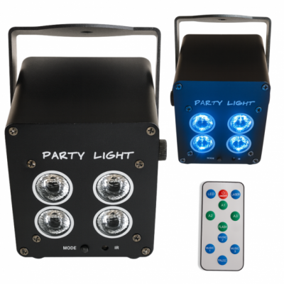 LIGHT4ME ACCU PAR 4x3W - Reflektor akumulatorowy 3600 mAh