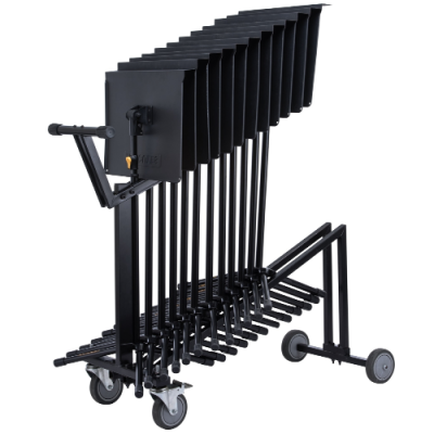 HERCULES BS 200 BC PLUS - Zestaw 12 profejsonalnych pulpitów do nut oraz wózka