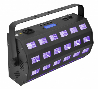 LIGHT4ME UV 24 + STROBE DMX - reflektor ultrafioletowy LED