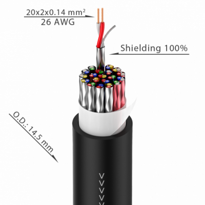 Roxtone SFBN0800L15 - Kabel wieloparowy