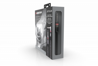 MONSTER CABLE CLASSIC - Kabel instrumentalny spiralny 6.4m