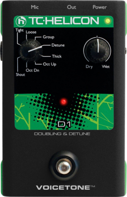 TC Helicon VoiceTone D1 - Dubler/Detuner procesor wokalowy