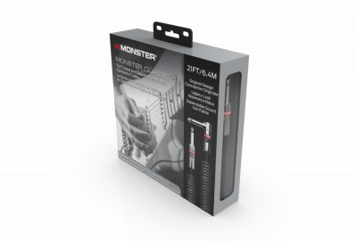 MONSTER CABLE CLASSIC - Kabel instrumentalny spiralny 6.4m