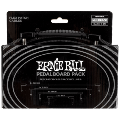 ERNIE BALL EB 6462 - Zestaw 10 kabli (2x61cm, 2x30cm, 4x15cm, 2x7,5cm)