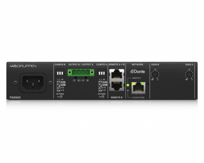 Lab Gruppen FAD602 - Wzmacniacz 2 x 60W 4Ohm z portem Dante
