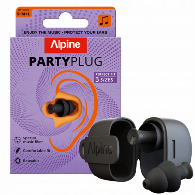 Alpine PartyPlug czarne - Zatyczki do uszu