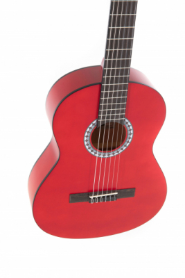 Gewa Basic - Gitara klasyczna 3/4 czerwona