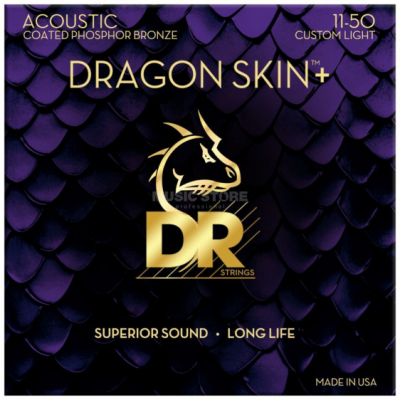 DR DAP 11-50 DRAGON SKIN+ - STRUNY DO GITARY AKUSTYCZNEJ