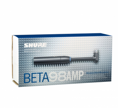 Shure BETA98AMP/C - Mikrofon kardioidalny, miniaturowy z zintegrowanym przedwzmacniaczem mikrofonowym