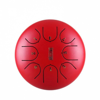 Hluru TC8-6-Red - Tongue drum lotus children 6