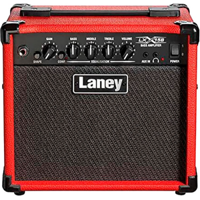LANEY LX-15 B-RED - Wzmacniacz typu combo do gitary basowej