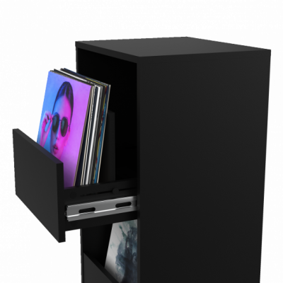 GLORIOUS Vinyl Vault Black - Szafka na winyle