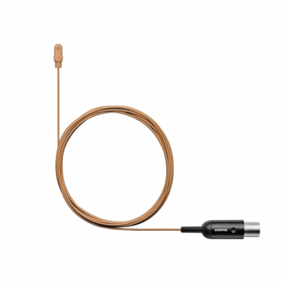 Shure DL4C/O-MTQG-A - Mikrofon przypinany Duraplex, dookólny, złącze MTQG, kolor kakaowy