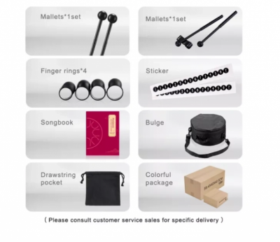 Hluru-Huashu TWL15-12 Red - Tongue Drum 15 notes 12