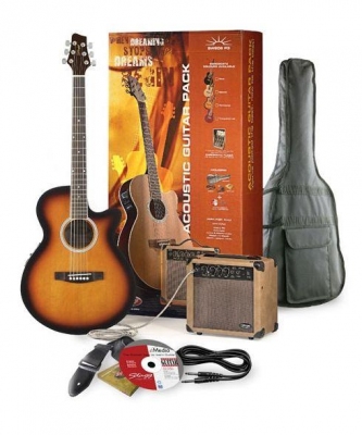 Stagg SW 206 VS P3 - gitara elektro-akustyczna z wyposażeniem-1537