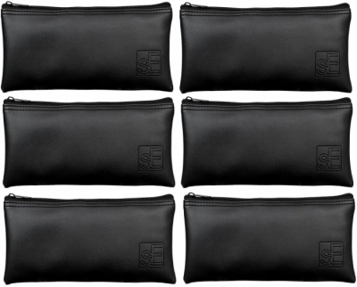 sE MP02-6P - Skórzane etui z zamkiem błyskawicznym na mikrofon, sześciopak