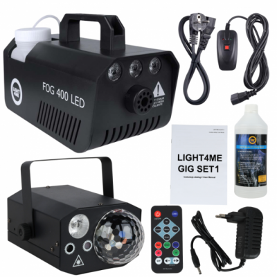 LIGHT4ME GIG SET 1 - Wytwornica dymu 400W