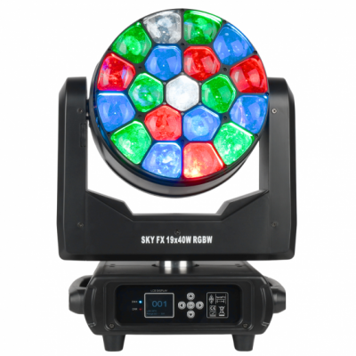 LIGHT4ME SKY FX 19x40W RGBW - Głowica ruchoma wash