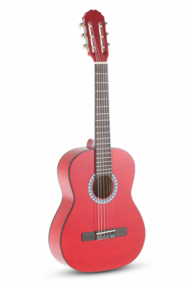 Gewa Basic - Gitara klasyczna czerwona 1/2