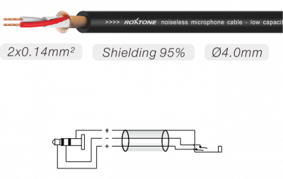 Roxtone SACC260L6 - Kabel audio 6m