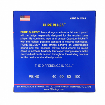 DR PB 40-100 PURE BLUES BASS - STRUNY DO GITARY BASOWEJ