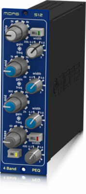 Midas PARAMETRIC EQUALISER 512 - Moduł korektora parametrycznego w formacie 500
