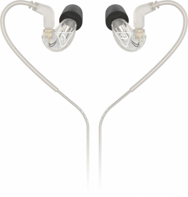 Behringer SD251-CL - Słuchawki dokanałowe ze złączem MMCX - przezroczyste