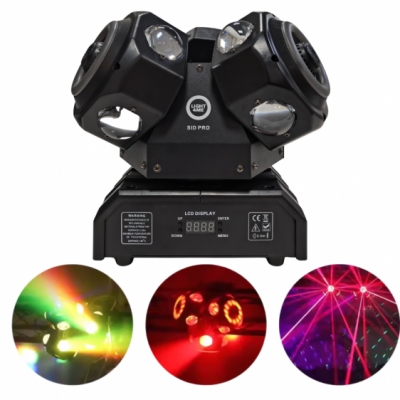 LIGHT4ME SID PRO - Ruchomy multiefekt świetlny LED