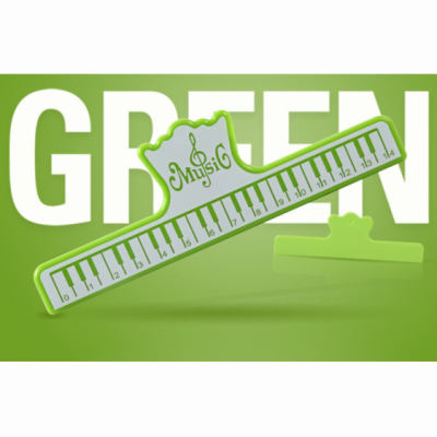 KERA CLIP PIANO zielony - Klips do papieru zielony