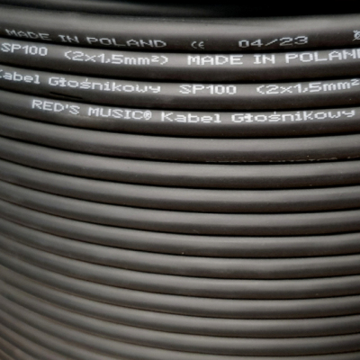 REDS MUSIC SP-100 - Kabel głośnikowy 2 x 1,5mm² STANDARD na szpuli