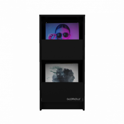 GLORIOUS Vinyl Vault Black - Szafka na winyle