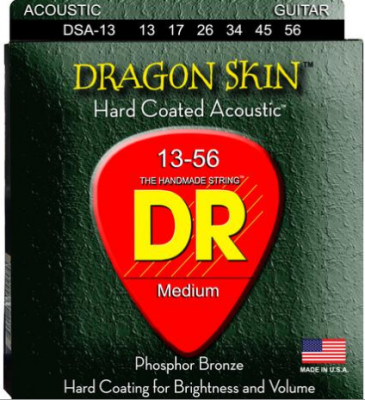 DR DSA 13-56 DRAGON SKIN struny powlekane do gitary akustycznej
