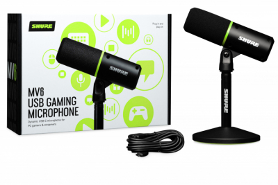 Shure MV6 - Mikrofon dla streamerów, złącze USB-C