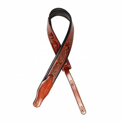 Stagg SPFL AGED BRW - pasek do gitary, ekoskóra