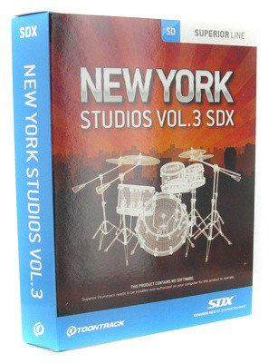 Toontrack New York Studios Vol.3 SDX [licencja] - wirtualny zestaw perkusyjny