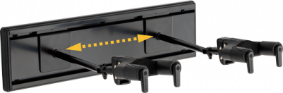 HERCULES GSP 403 SB - uchwyt ścienny SLATWALL na 3 gitary