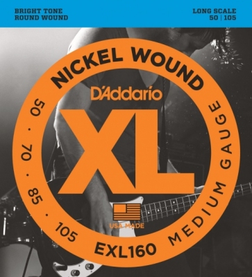 D'Addario EXL160 50-105 - struny do gitary basowej