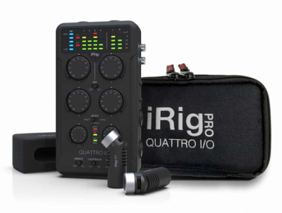 ‌IK MULTIMEDIA IRIG PRO QUATTRO I/O DELUXE - PRZENOŚNY REJESTRATOR