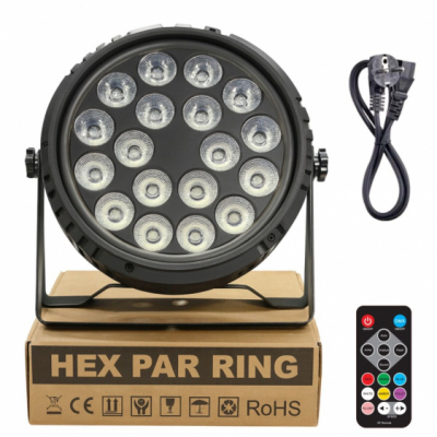 LIGHT4ME HEX PAR RING - Reflektor sceniczny LED PAR