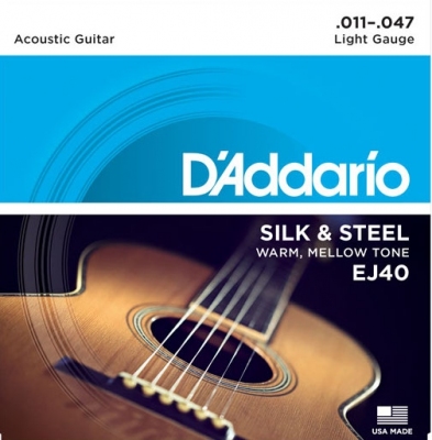 D'addario EJ40 11-47 - struny do gitary akustycznej
