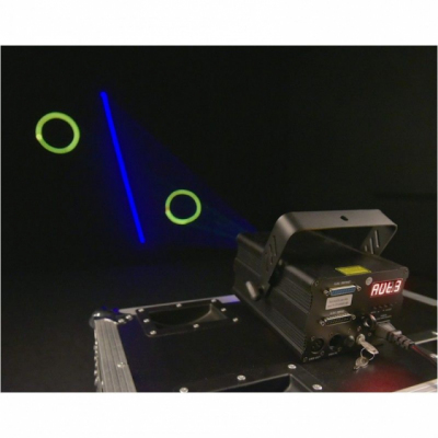 EVOLIGHTS LASER RGB 1W - rzutnik laserowy animacyjny ILDA