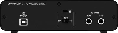 Behringer UMC202HD - interfejs audio/MIDI 2x2