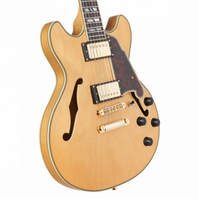 D’Angelico Deluxe Mini DC Satin Honey - Gitara elektryczna