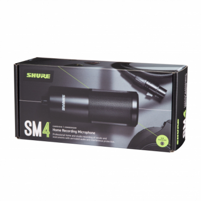 Shure SM4-K - SM4 MIC, BLACK W/ HARD MOUNT